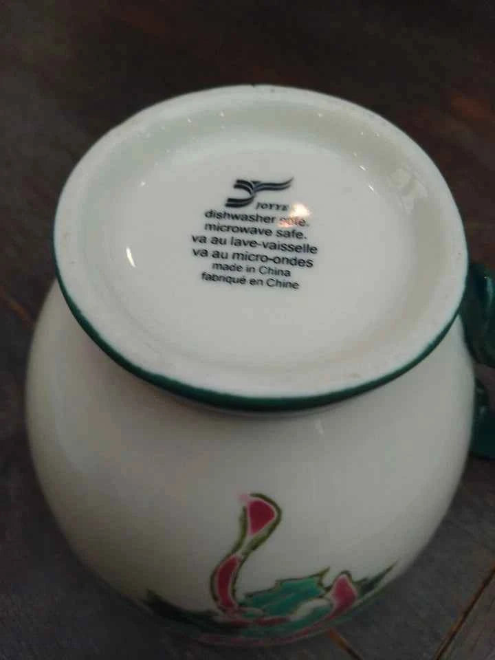 Joyye Christmas Holly Pattern Ceramic Large Tea Coffee Mug Cup Rare Design