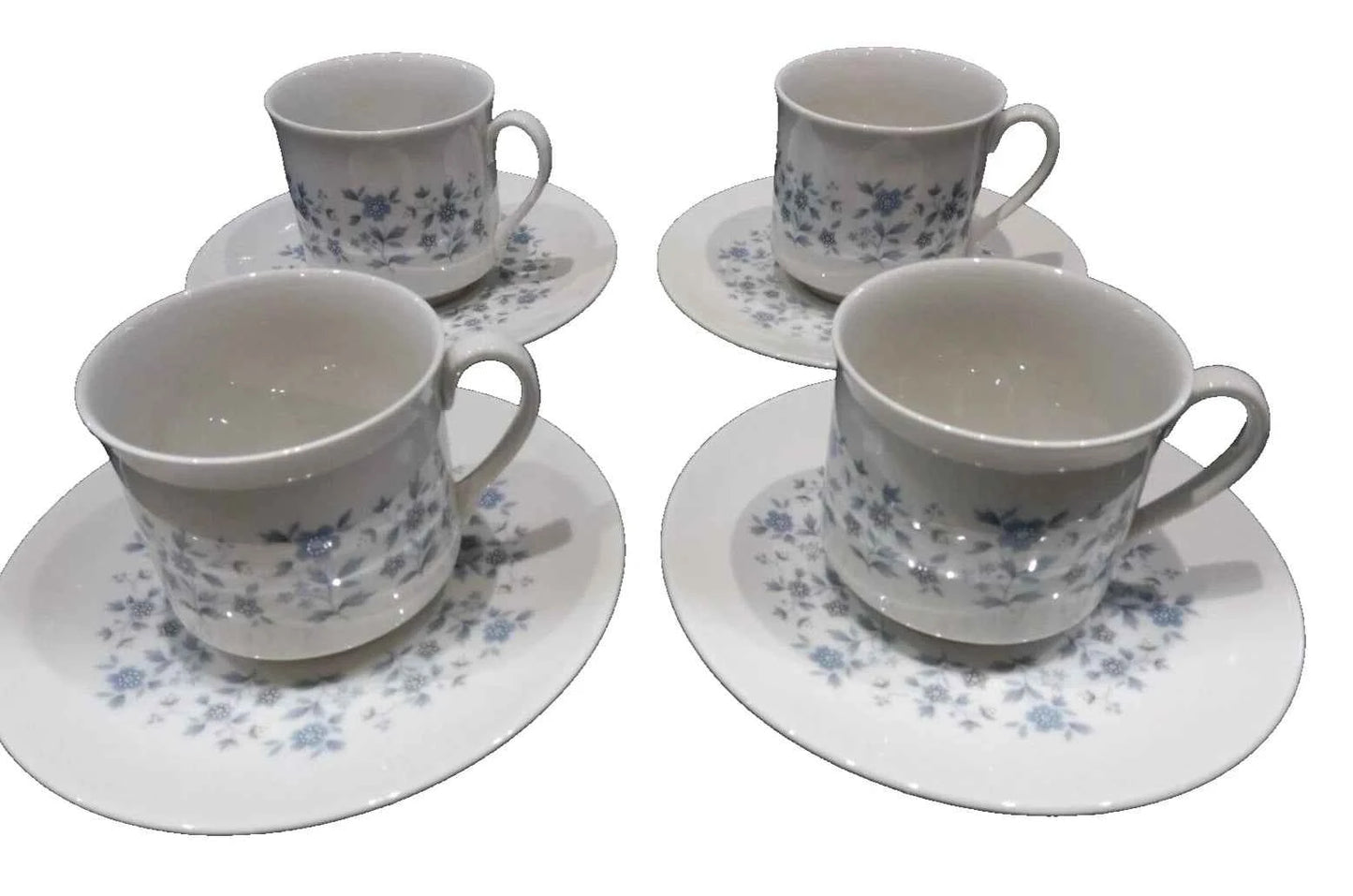 4 x Royal Doulton Galaxy Cups and Saucers Rare Excellent condition