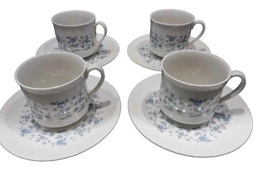 4 x Royal Doulton Galaxy Cups and Saucers Rare Excellent condition