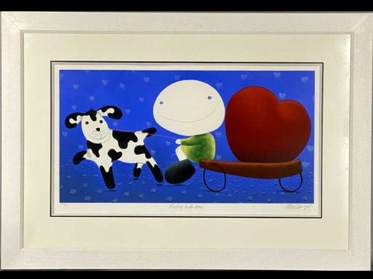 Mackenzie Thorpe Riding with Love Limited Edition Print COA - 105cm x 73cm