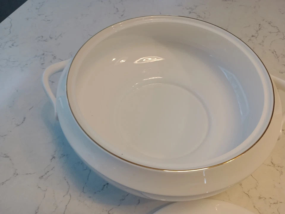 Wedgwood Signet Gold Tureen Lidded Vegetable Serving Dish