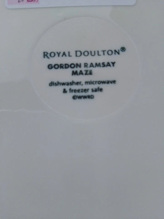 Royal Doulton Gordon Ramsay Maze SET OF 4 11” Dinner Plates Ceramic White