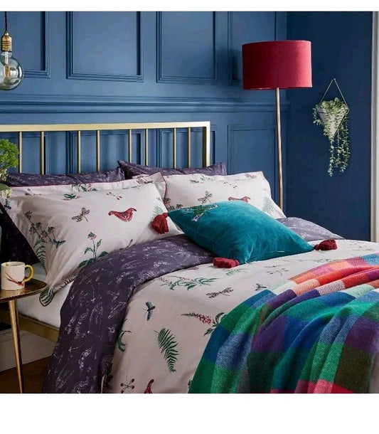 Joules Midnight Beasts Double Duvet Cover & x2 Pillowcases NEW