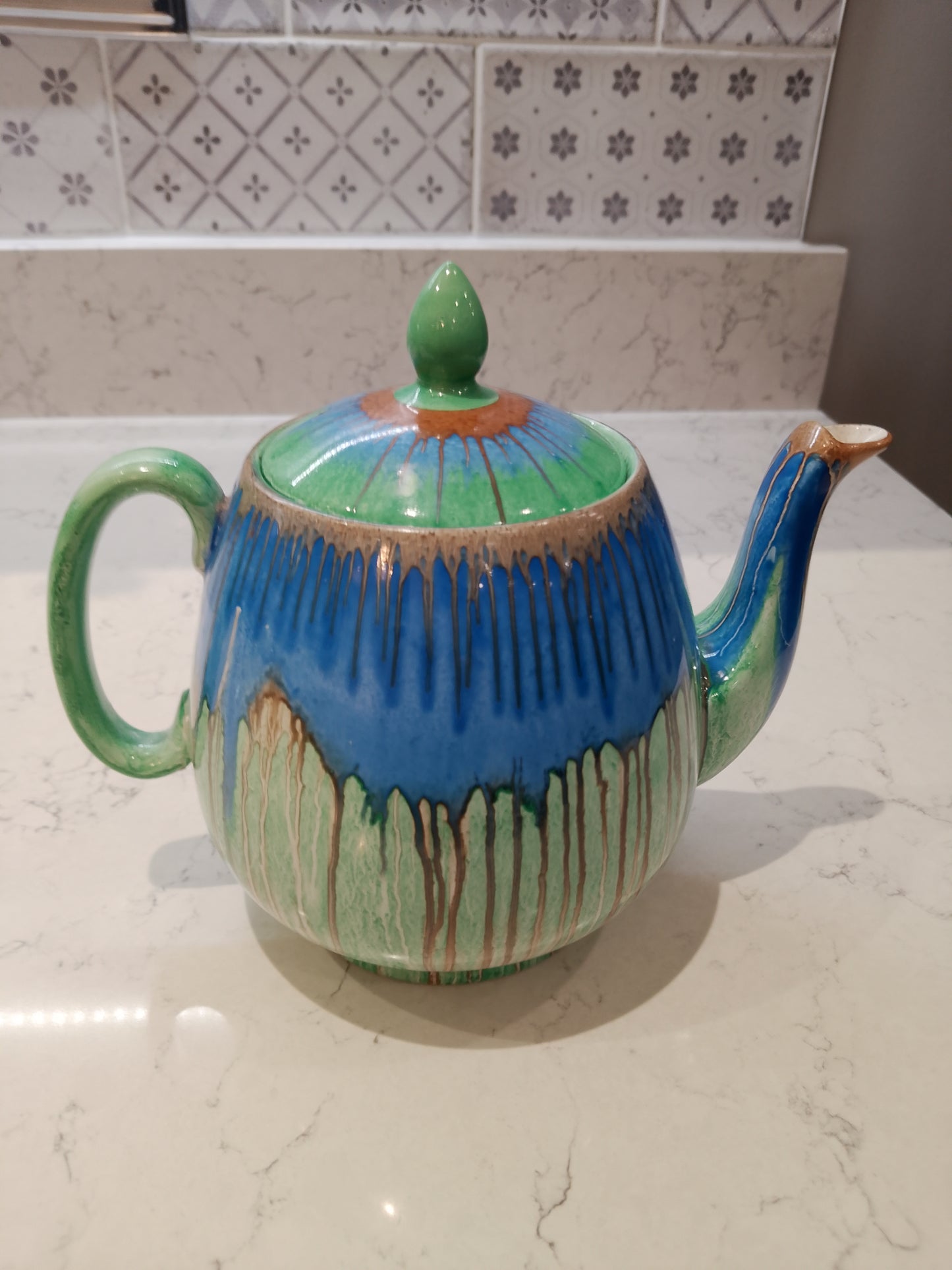 Shelley Harmony Drip Ware Rare Teapot Excellent Condition - Helsby Vintage