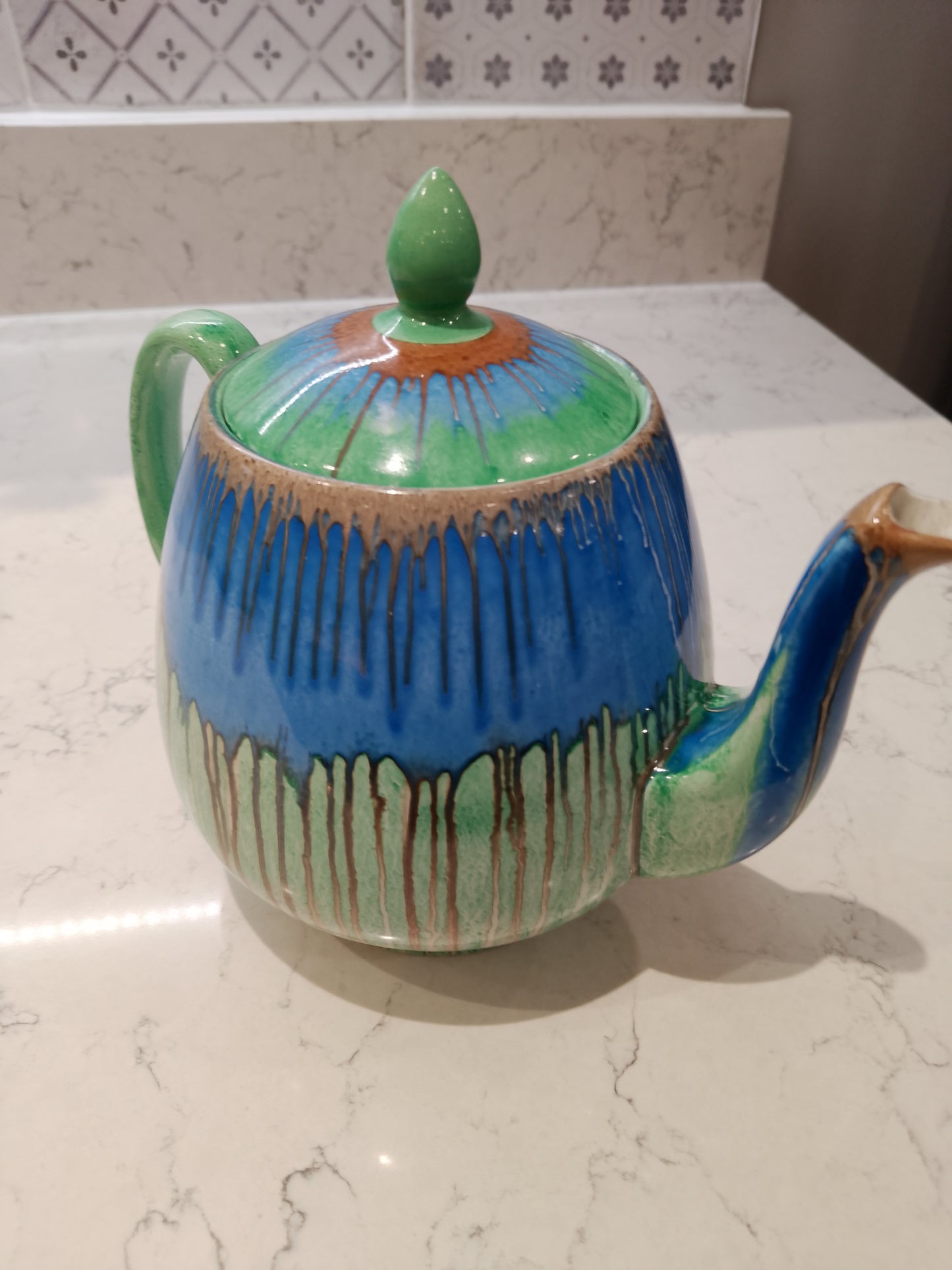 Shelley Harmony Drip Ware Rare Teapot Excellent Condition - Helsby Vintage