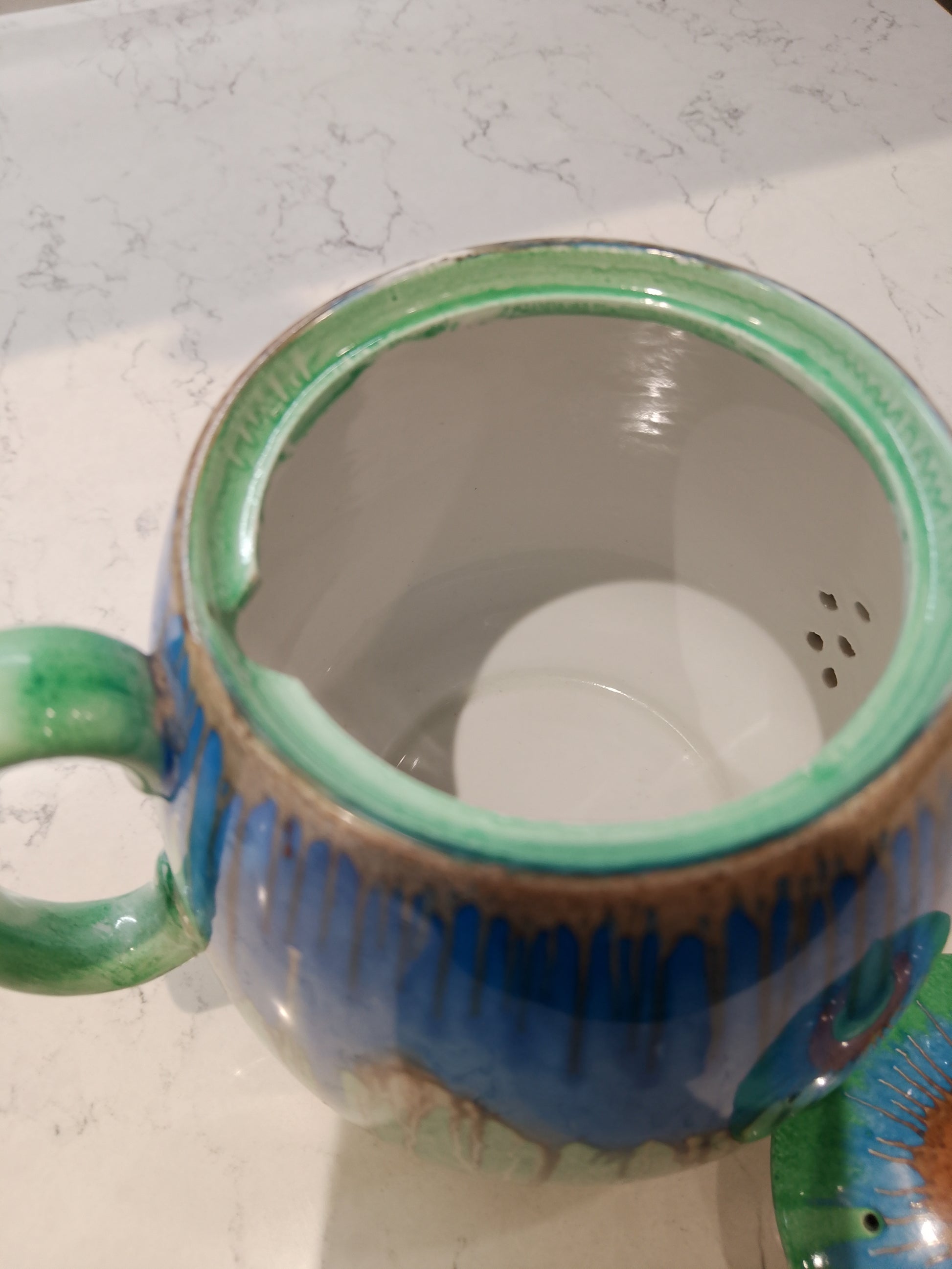 Shelley Harmony Drip Ware Rare Teapot Excellent Condition - Helsby Vintage