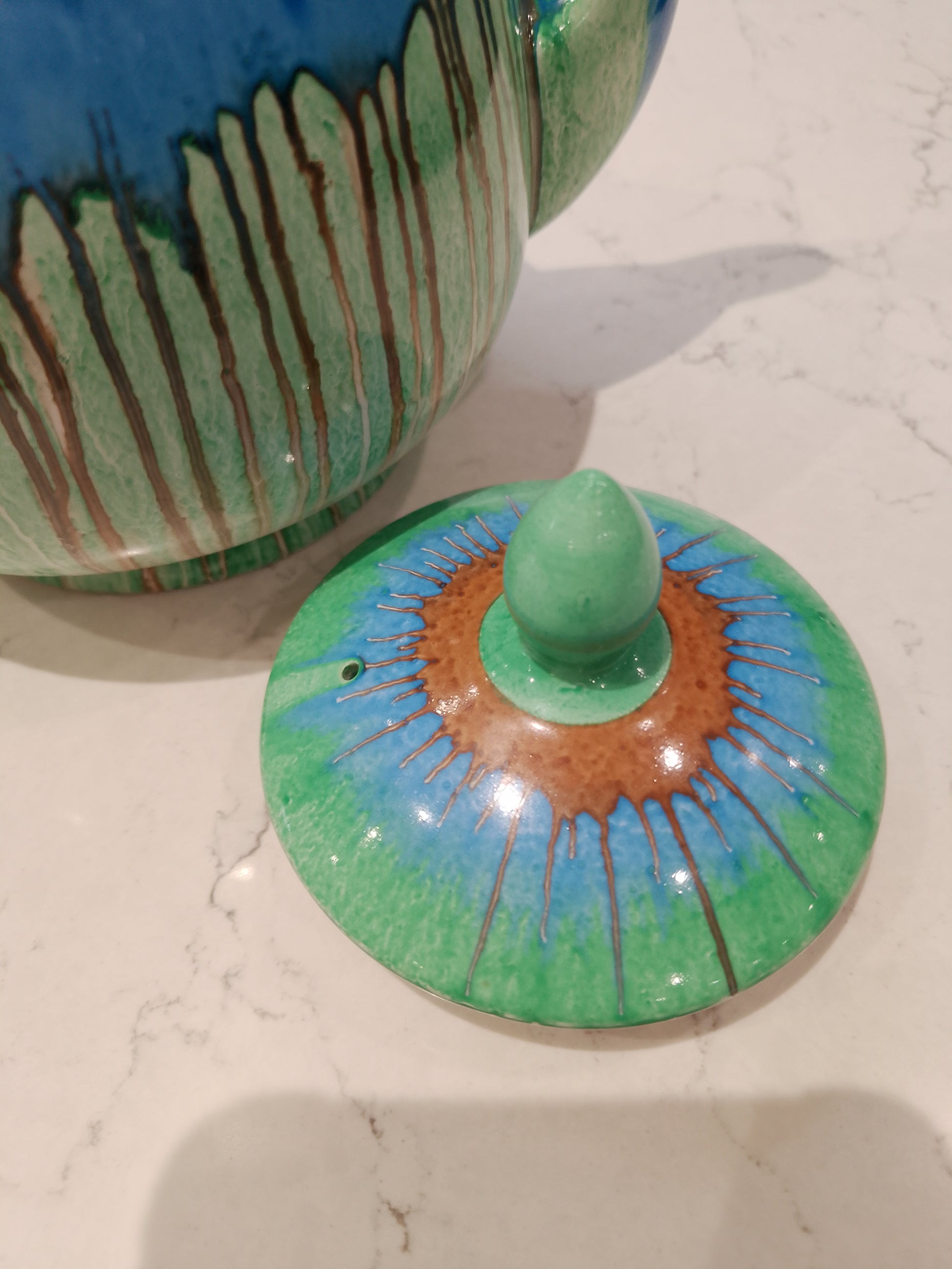 Shelley Harmony Drip Ware Rare Teapot Excellent Condition - Helsby Vintage