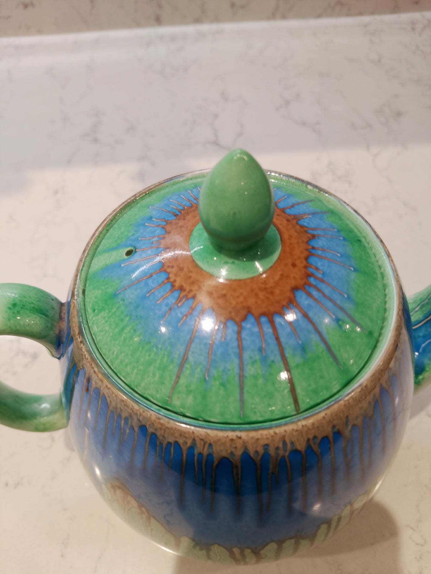 Shelley Harmony Drip Ware Rare Teapot Excellent Condition - Helsby Vintage