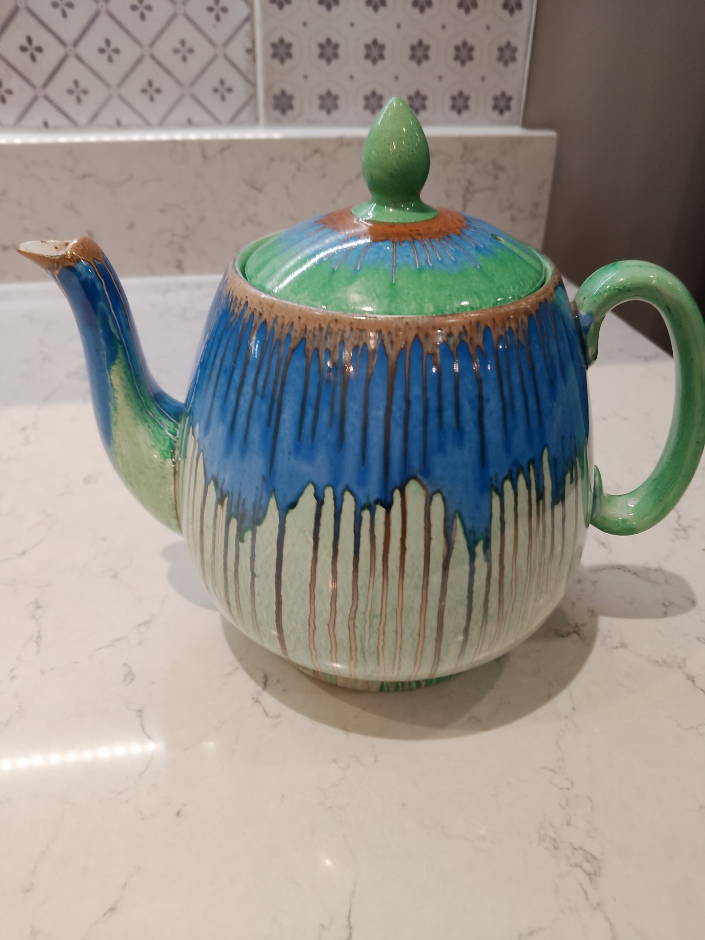 Shelley Harmony Drip Ware Rare Teapot Excellent Condition - Helsby Vintage