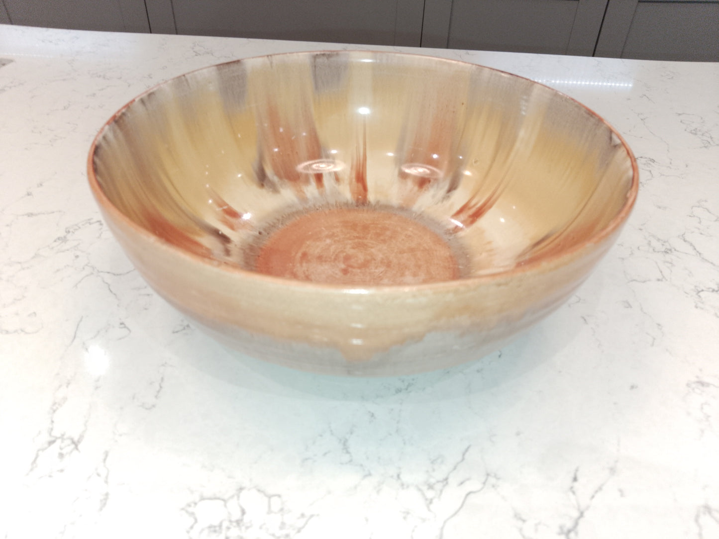 Shelley Harmony Drip Ware Style Rare Fruit Salad Bowl 24cm Wide by 9cm Tall - Helsby Vintage