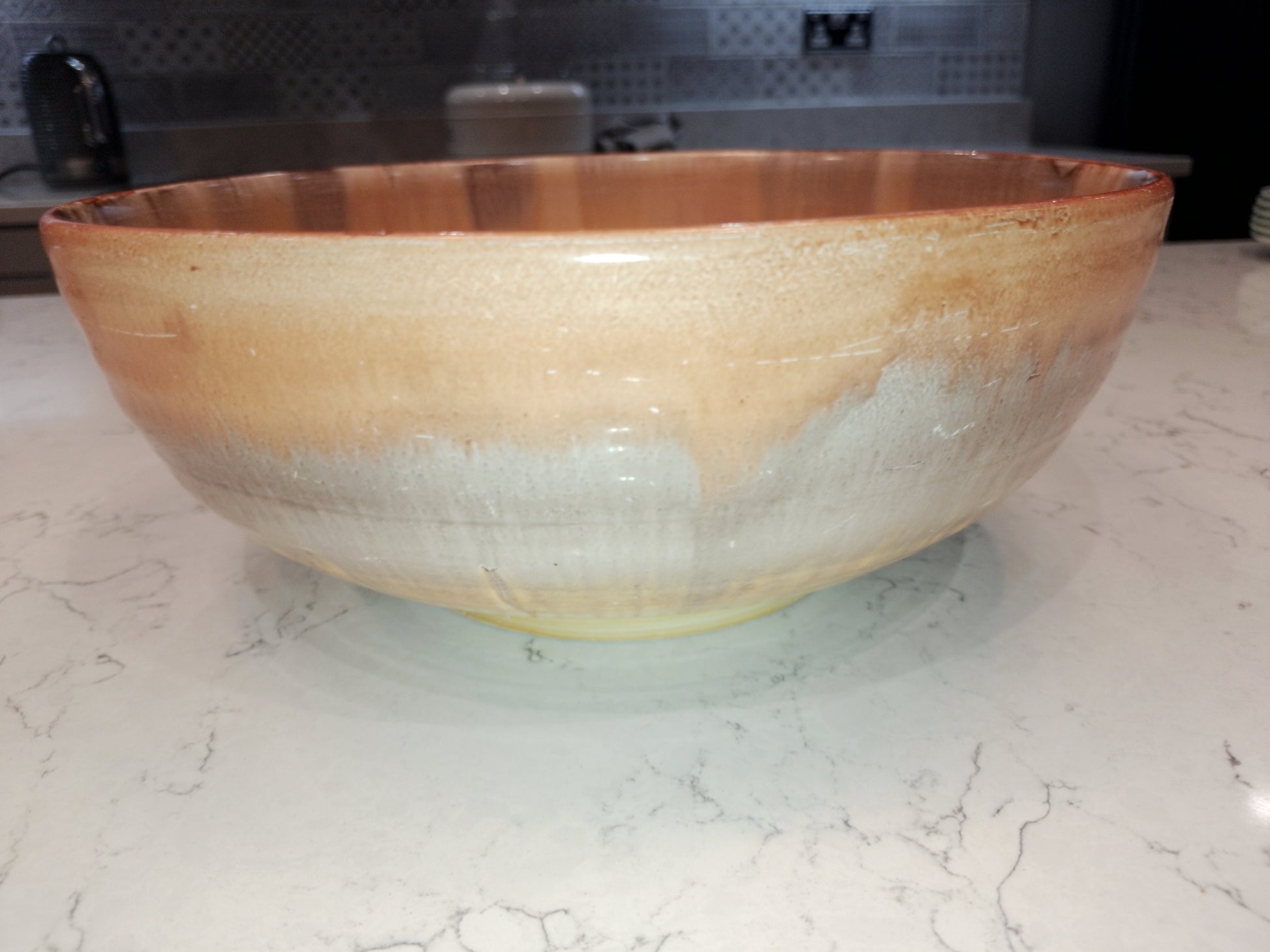 Shelley Harmony Drip Ware Style Rare Fruit Salad Bowl 24cm Wide by 9cm Tall - Helsby Vintage