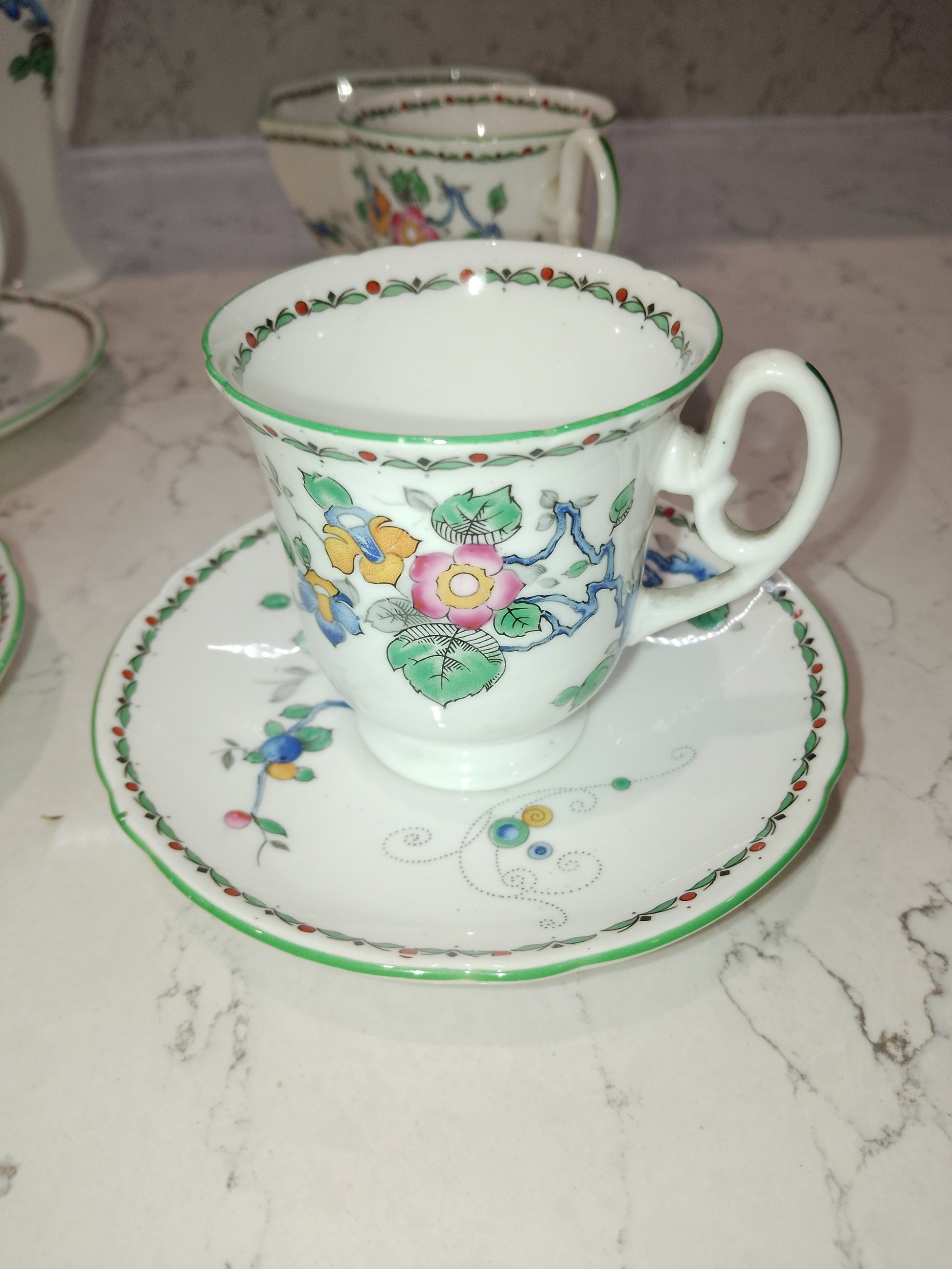 Shelley Vintage Mayfair Coffee Set From 1932 Reg No 771299 2252 - Helsby Vintage