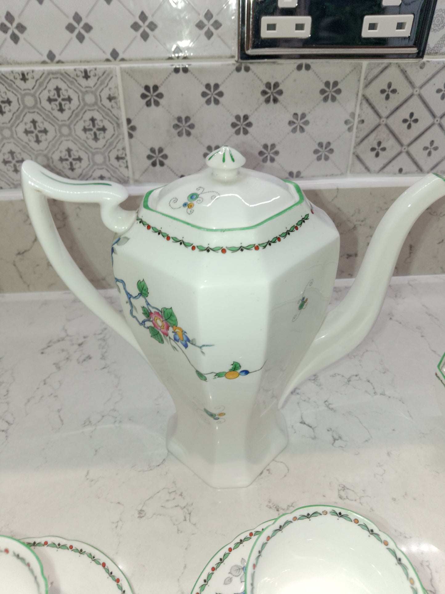 Shelley Vintage Mayfair Coffee Set From 1932 Reg No 771299 2252 - Helsby Vintage