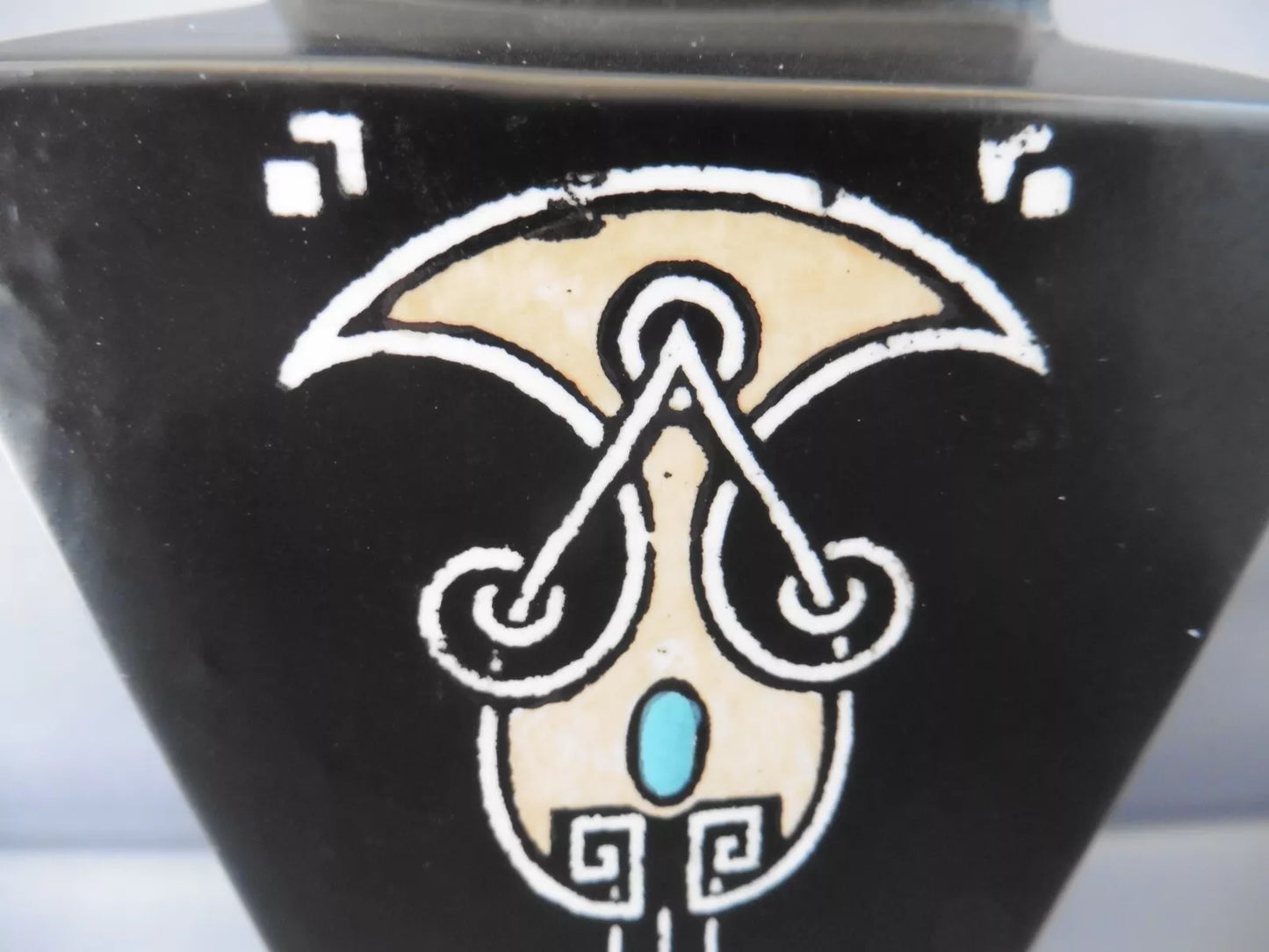 Vintage Shelley Black Celtic Bud Vase Rare Collectable - Helsby Vintage