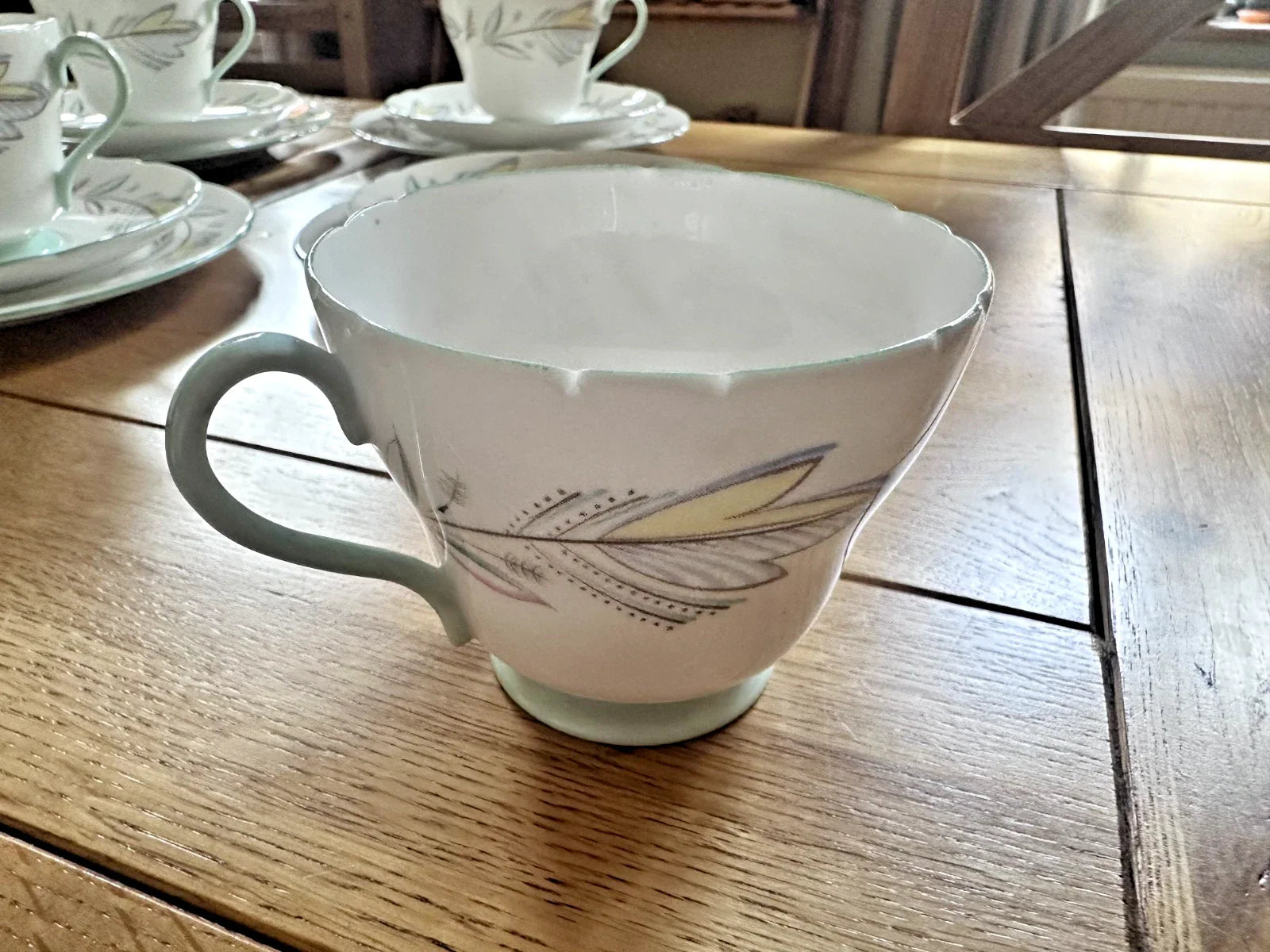 Shelley Caprice 21 Piece Fine Bone China Tea Set Rare - Helsby Vintage