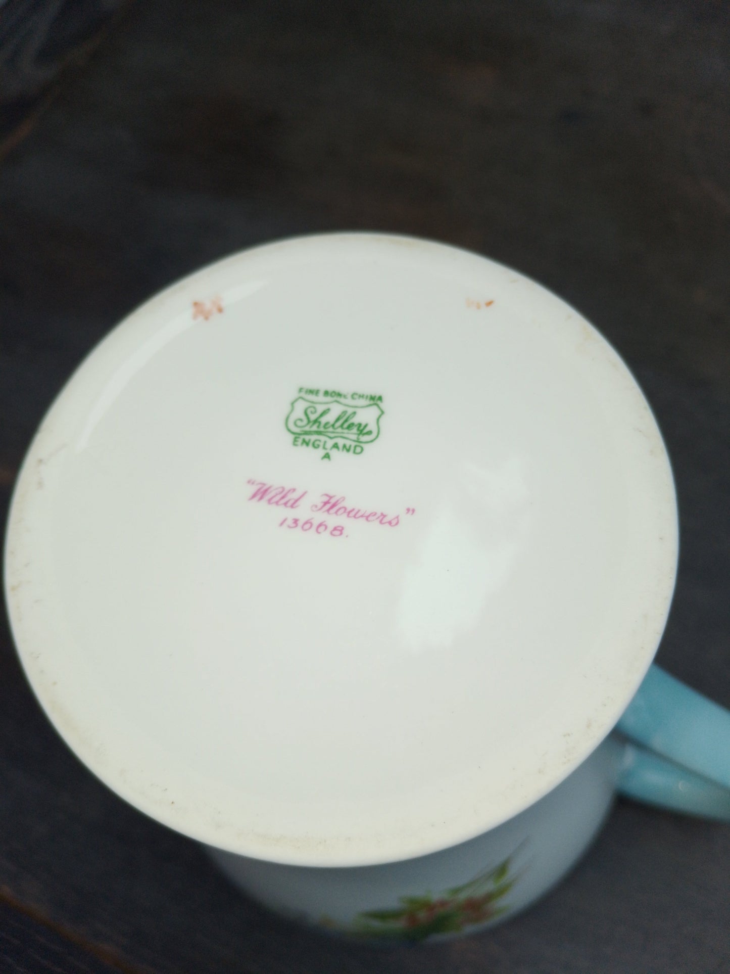 Shelley Wild Flowers Coffee Pot Excellent Condition - Helsby Vintage