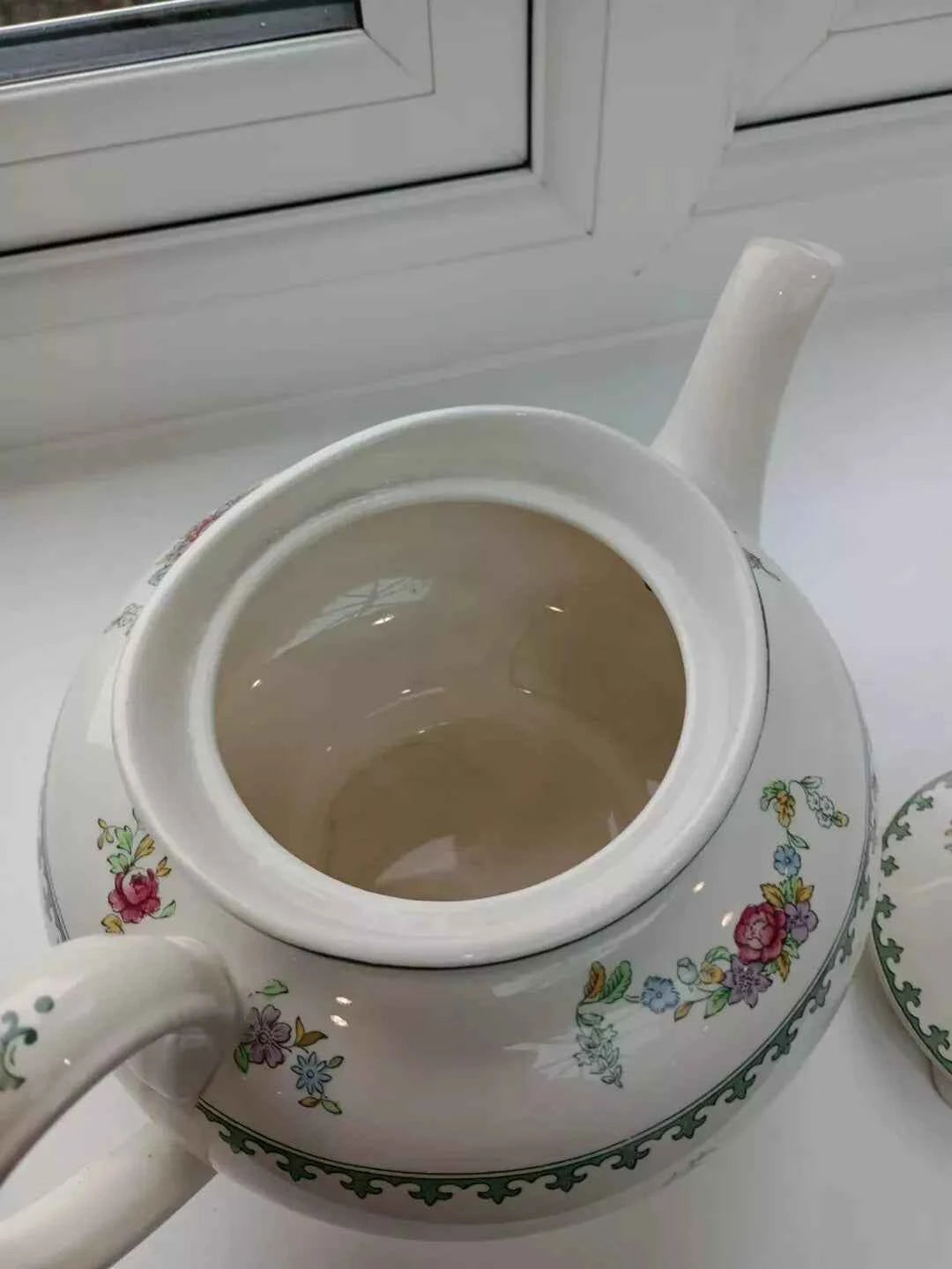 Spode Copeland Vienna Bird Teapot - Vintage Antique Ceramic - Helsby Vintage