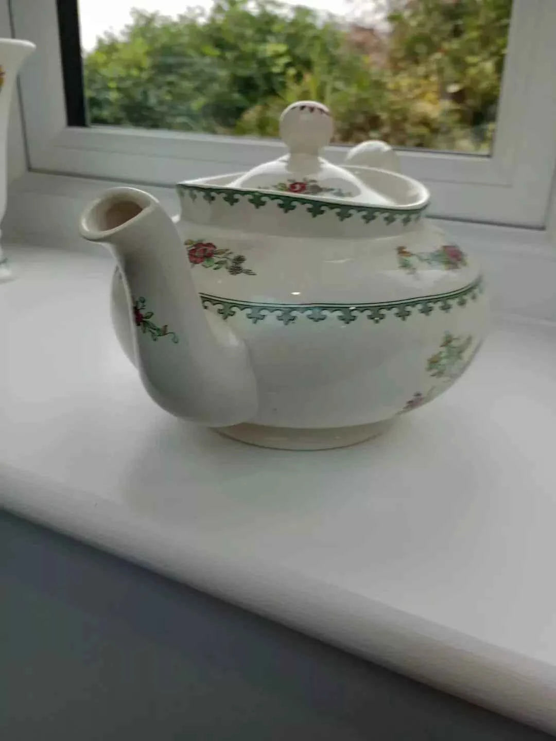 Spode Copeland Vienna Bird Teapot - Vintage Antique Ceramic - Helsby Vintage