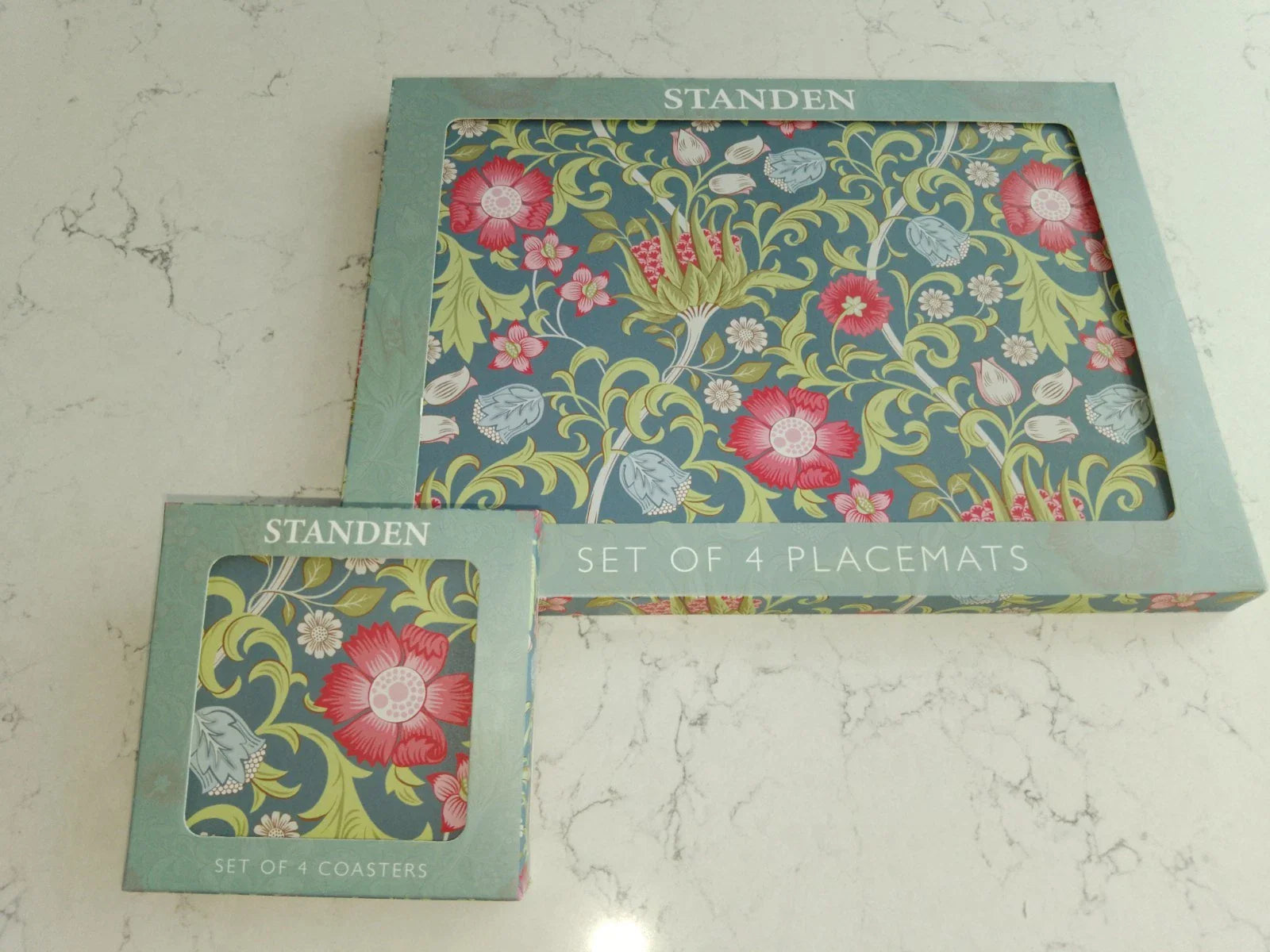 NEW William Morris Standen Set Of 4 Placemats And 4 Coasters - Helsby Vintage