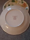 Villeroy And Boch Geranium Yellow Floral Set Of Four 10.5 Inch Dinner Plates - Helsby Vintage