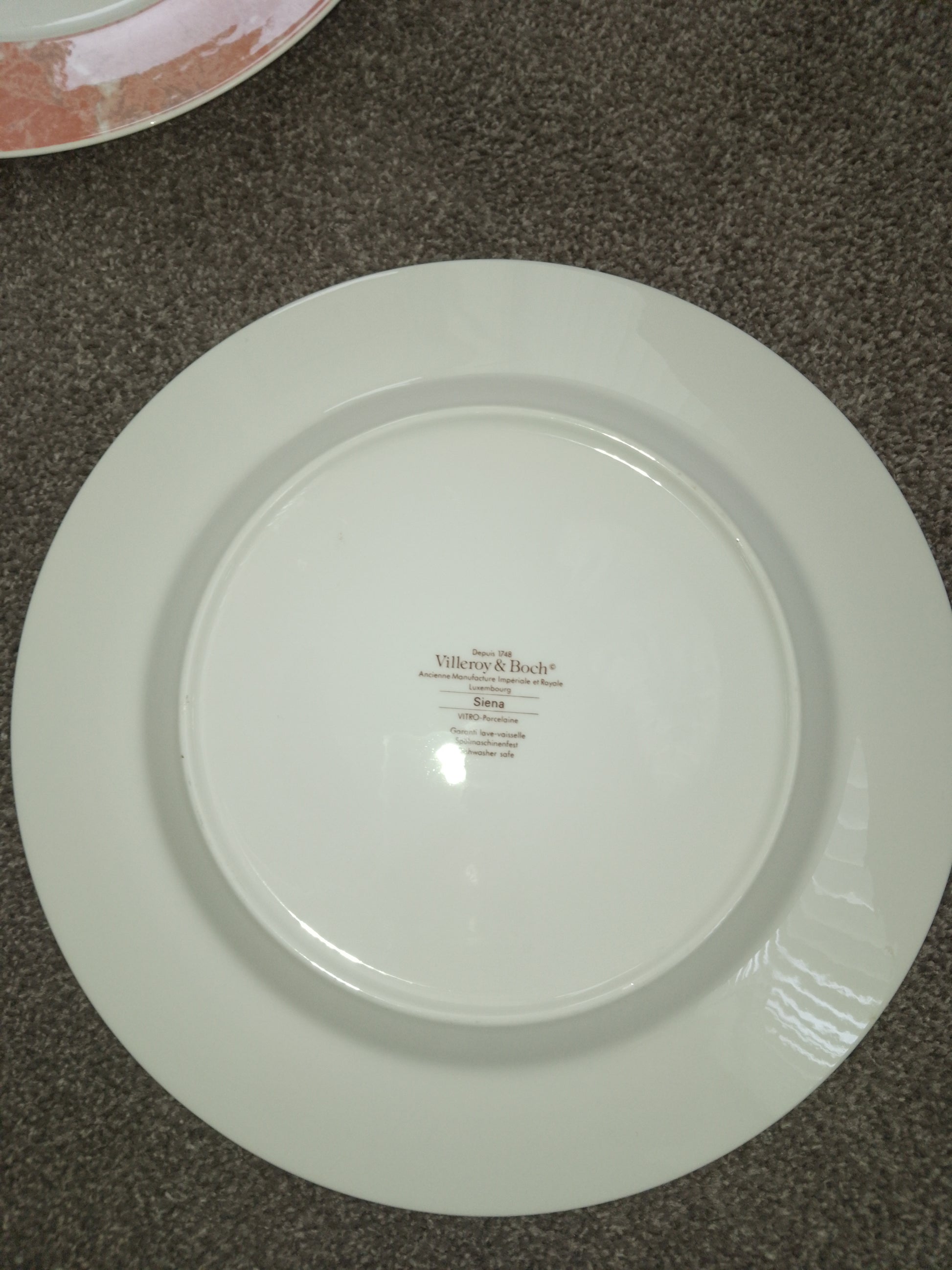 Villeroy And Boch Siena Set Of Four Large Dinner Plates 10.5" - Helsby Vintage