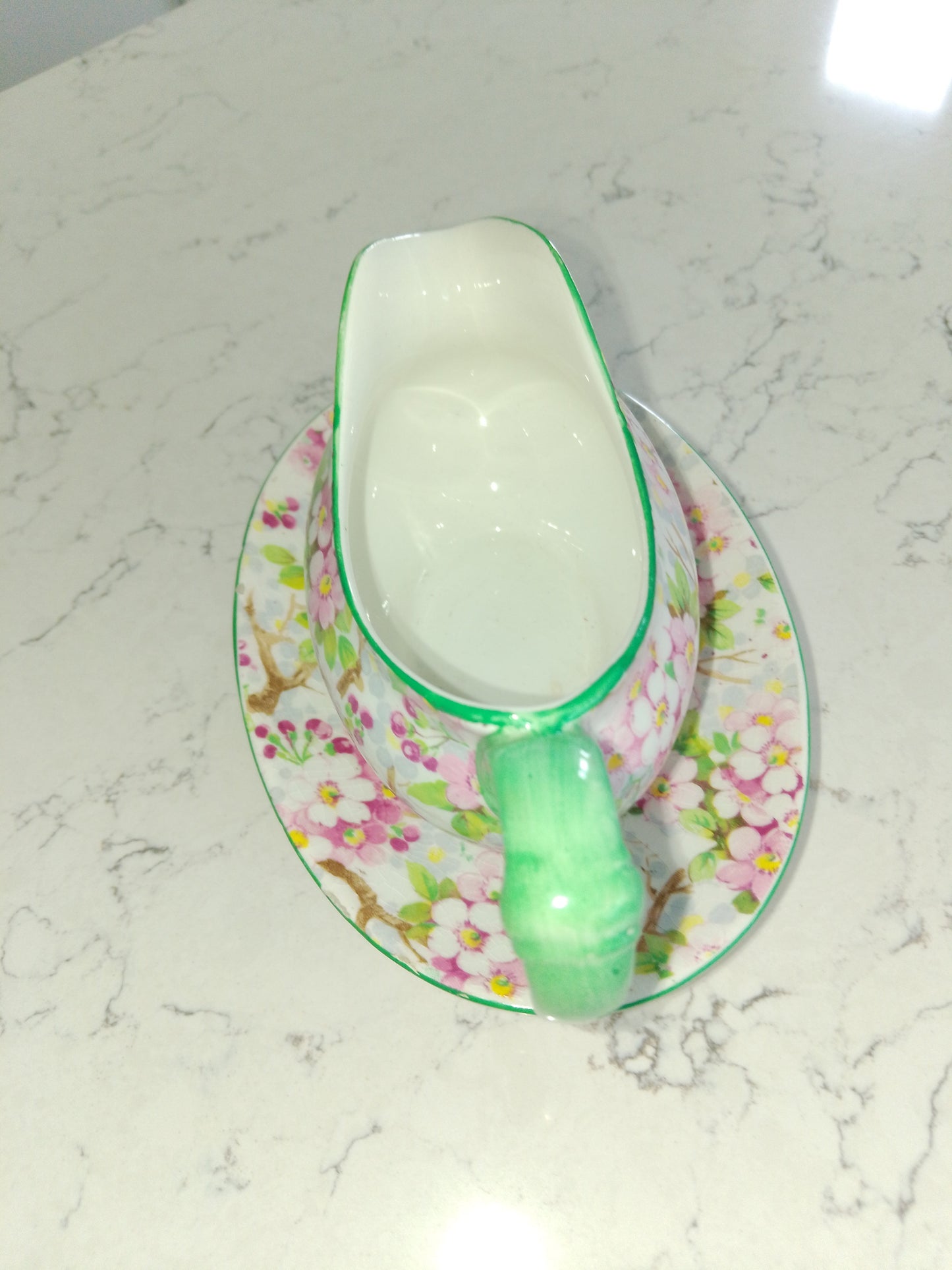 Shelley Maytime Small Sauce Boat and Saucer RARE - Helsby Vintage