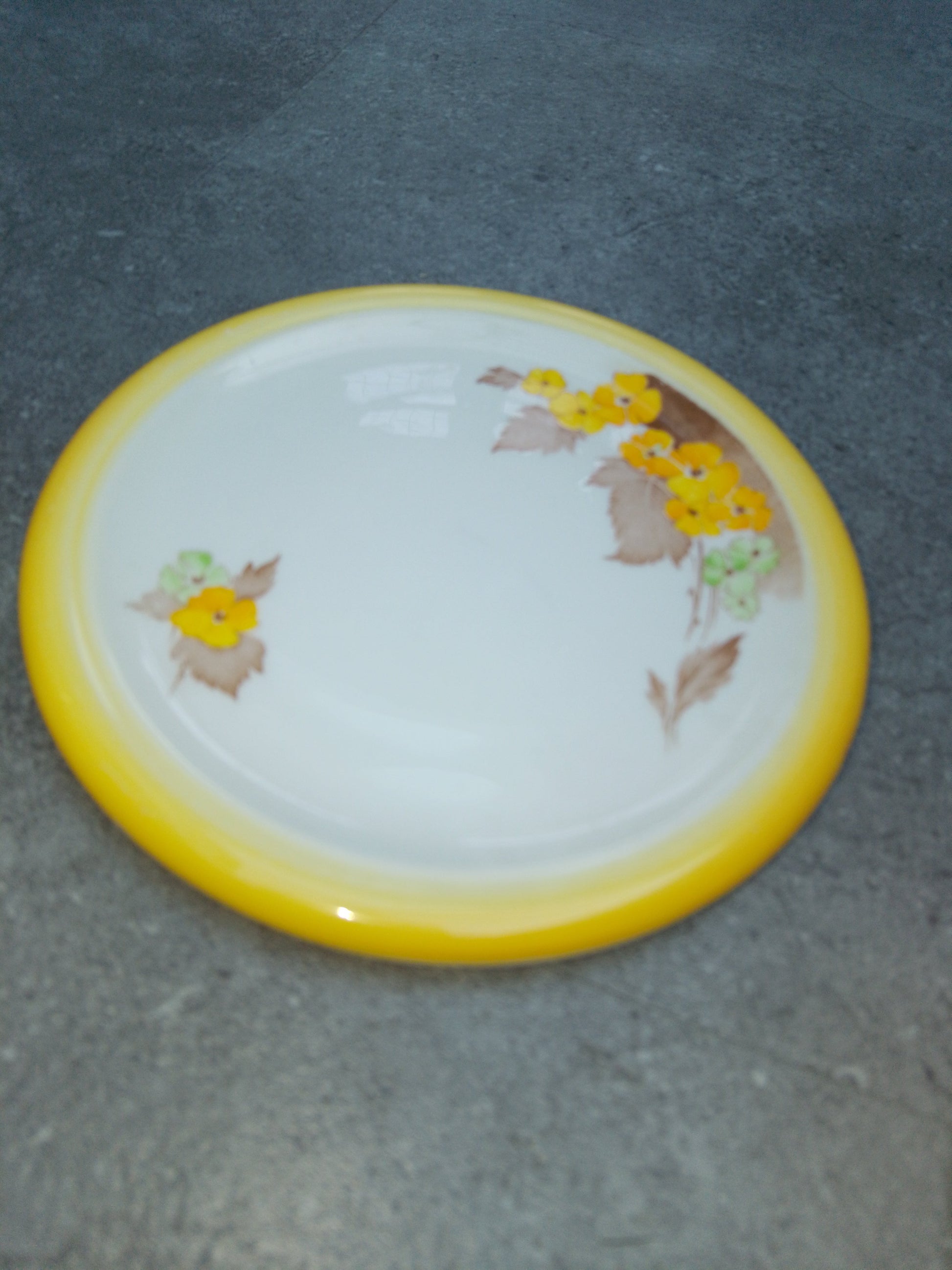 Shelley Yellow Phlox Teapot And Stand No W 12190 Regent Art Deco - Helsby Vintage