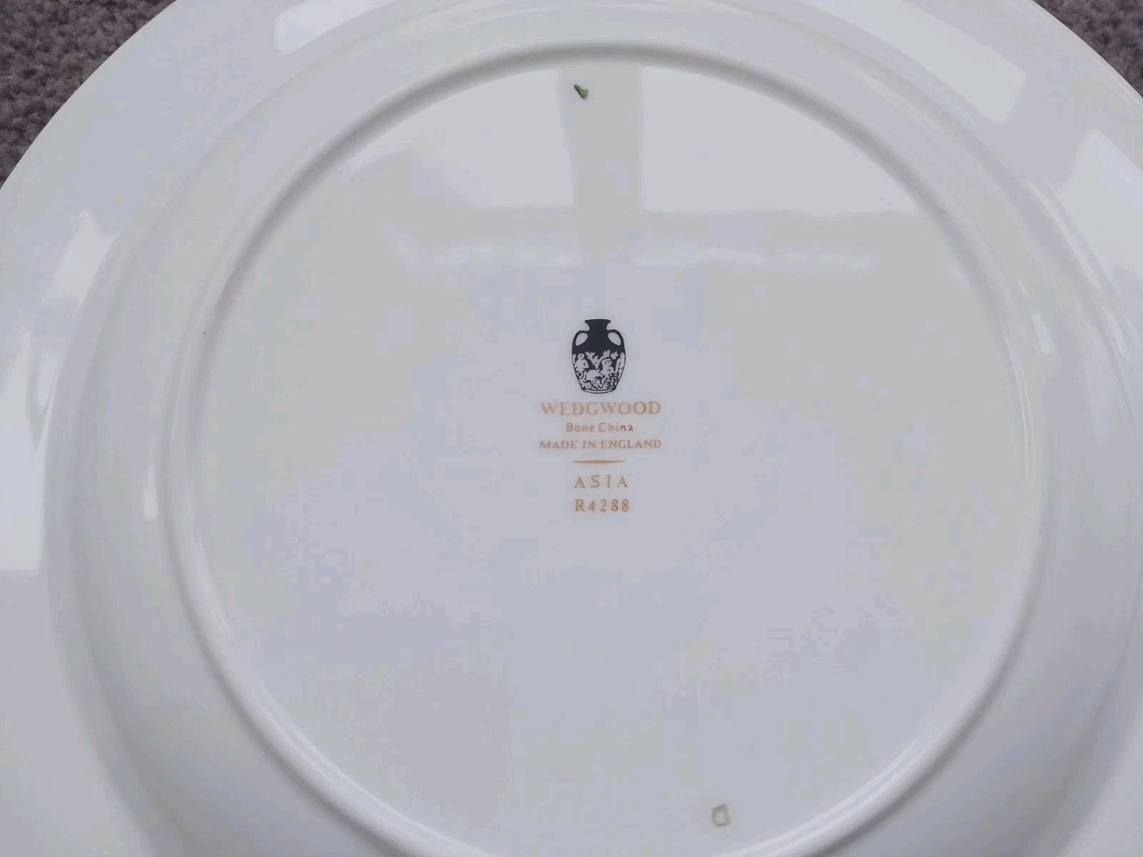 Wedgwood ASIA Black Set Of Six Rimmed Soup Plates Bowls 9" Very Rare - Helsby Vintage