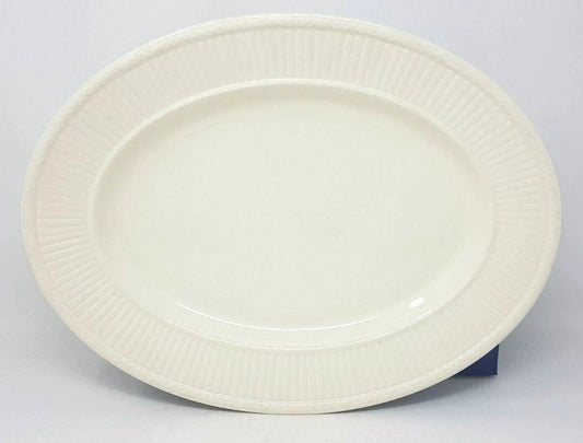 Wedgwood Edme 16" Large Oval Serving Platter Vintage Cream - Helsby Vintage