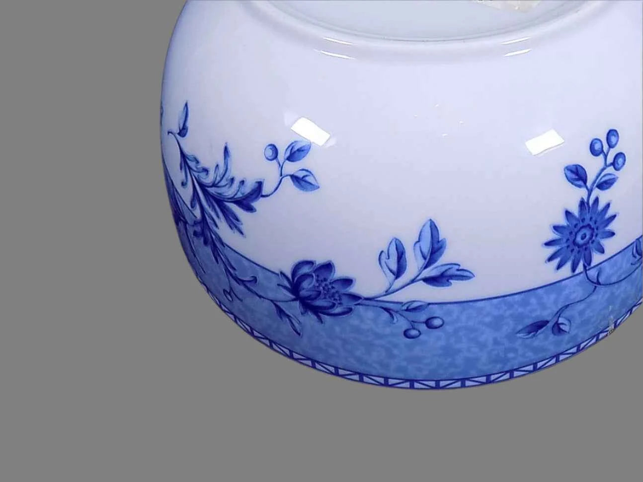 Wedgwood Mikado Blue and White Floral Round Serving Bowl 24cm - Helsby Vintage