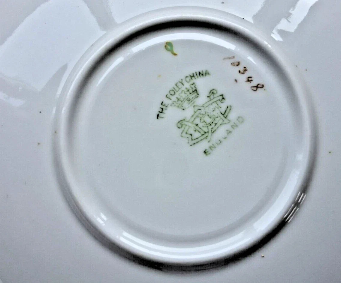 The Foley China England Wileman 1890s: Set of 4 Trios Set 10348 RARE - Helsby Vintage