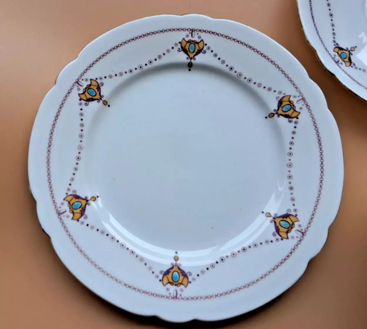 The Foley China England Wileman 1890s: Set of 4 Trios Set 10348 RARE - Helsby Vintage